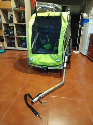 Carrito remolque doble plegable