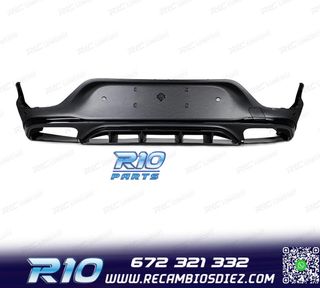 DIFUSOR MERCEDES GLC C253 COUPE AMG 20- LOOK GLC63 NEGRO