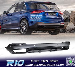DIFUSOR MERCEDES GLE W167 AMG 19- LOOK AMG GLE63 NEGRO