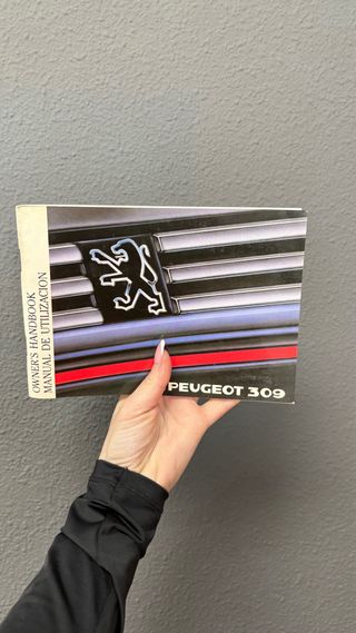 Manual instrucciones Peugeot 309 con funda