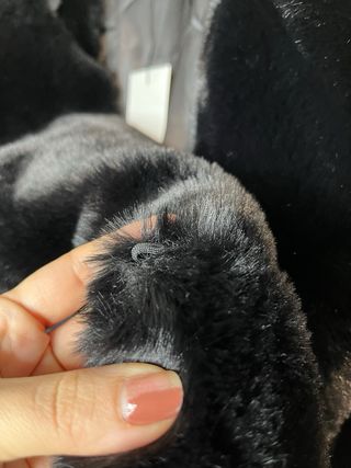 Abrigo pelo negro Zara XS nuevo con etiquetas