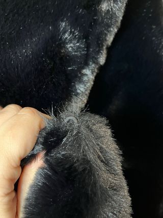 Abrigo pelo negro Zara XS nuevo con etiquetas