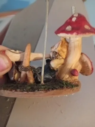 Figura Gnomo Rastafari con Seta