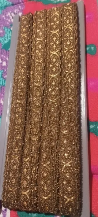 Pasamanería/Galón Dorado y Marrón