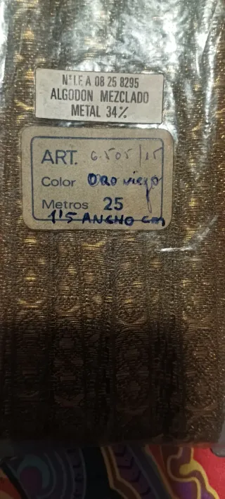 Pasamanería/Galón Dorado y Marrón