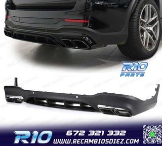 DIFUSOR MERCEDES GLC X253 15-18 LOOK AMG GLC63 PDC + COLAS E