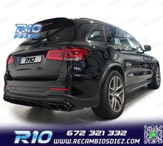 DIFUSOR MERCEDES GLC X253 15-18 LOOK AMG GLC63 PDC + COLAS E