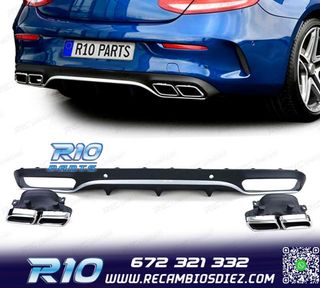 DIFUSOR MERCEDES CLASE C C205 COUPÉ 15-18 AMG PDC + COLAS E