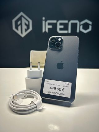 iPhone 15 Negro 128GB – Garantía 2 Años
