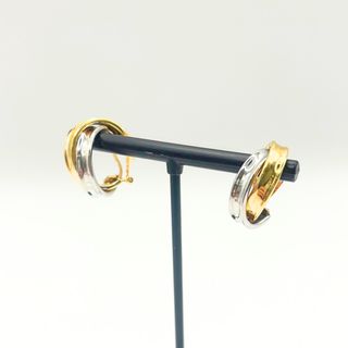 Pendientes Aro Oro Blanco y Amarillo 18K, 7.49gr
