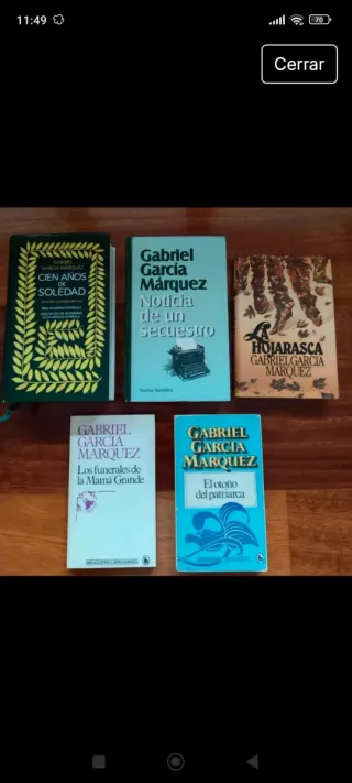 Lote 5 libros Gabriel García Márquez
