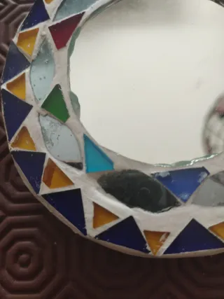 Specchietto indiano decorato