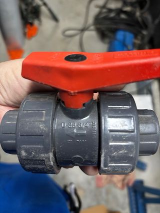 Válvula de bola PVC 3/4