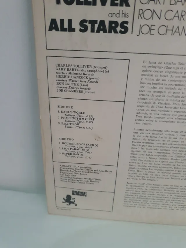 LP Charles Tolliver All Stars 1974 BCN