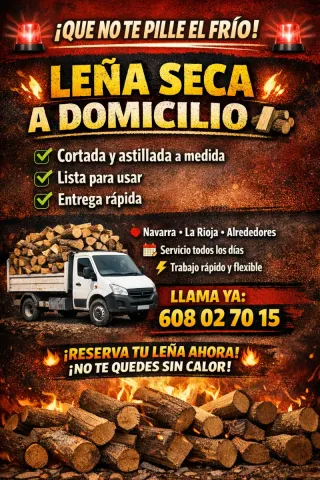 Oferta de leña a domicilio