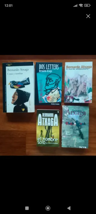 Lote 5 libros Bernardo Atxaga
