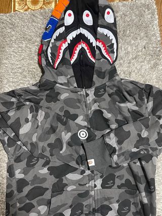 Bape Doble Capucha Tiburón Original