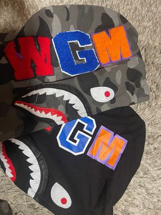 Bape Doble Capucha Tiburón Original