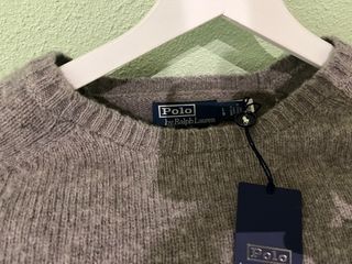 Jersey Lana Hombre Polo Ralph Lauren Gris
