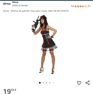 Disfraz Gánster Atosa Talla M-L