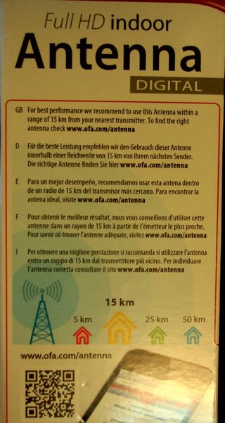 Antena Interior Full HD One For All 42 dB