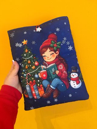 Funda de tela grande para libro.