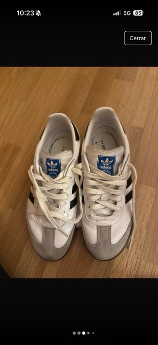 Zapatillas Adidas Samba Blancas y Grises