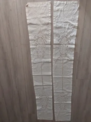 Cortinas estor hilo bordado a mano