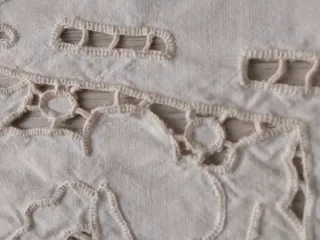 Cortinas estor hilo bordado a mano