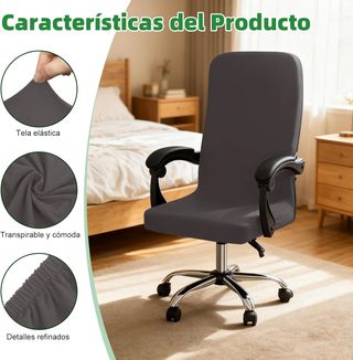 Funda Silla Oficina Gris