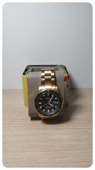 Orologio Quadrante Verde Oro FOSSIL FB-01 FS5658