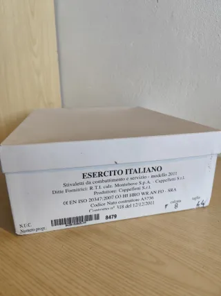 Stivali Anfibi Militari Esercito Italiano Nuovi 44