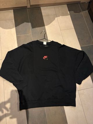 Sudadera Nike Air Negra cropped - talla XL