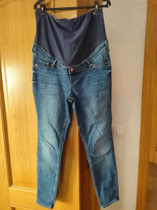 Pantalón premamá vaquero azul