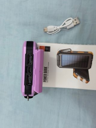 Cargador Solar Power Bank LED Linterna