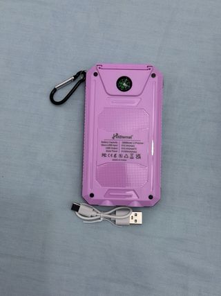 Cargador Solar Power Bank LED Linterna