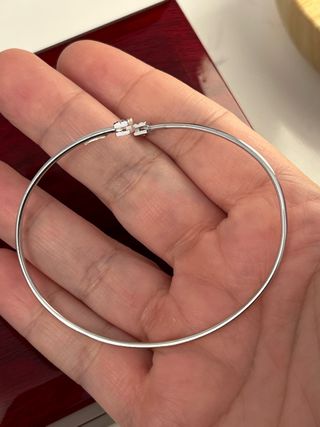 Pulsera oro blanco con diamantes