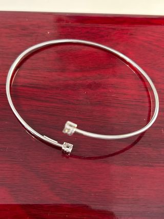 Pulsera oro blanco con diamantes