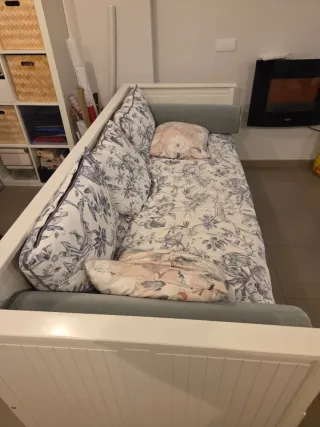 Cama nido blanca con cajones