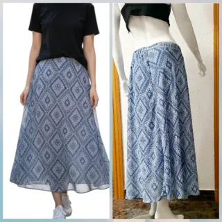 Falda elegante de gasa, talla 54/56