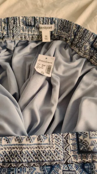 Falda elegante de gasa, talla 54/56