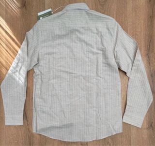 Camisa lino hombre Cortefiel beige