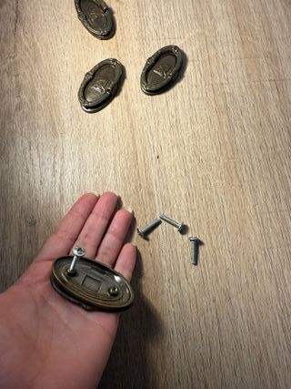 Pack de 4 tiradores Vintage con tornillos