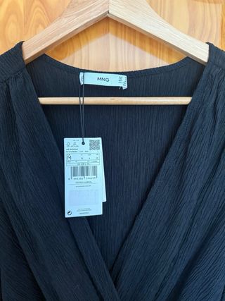 Vestido negro Mango de manga larga