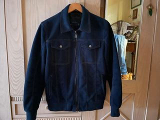 Chaqueta Zara Terciopelo Azul Talla M Nueva