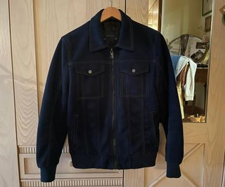 Chaqueta Zara Terciopelo Azul Talla M Nueva