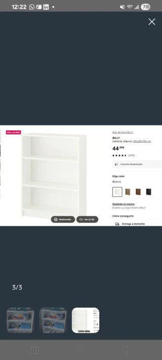 Estantería Ikea Blanca