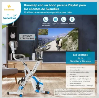 Bicicleta Estática Skandika Foldaway X-3000