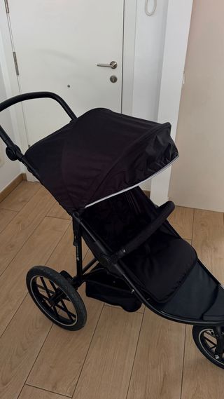 Silla de paseo 3 ruedas negra