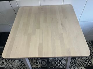 Mesa alta cocina de madera